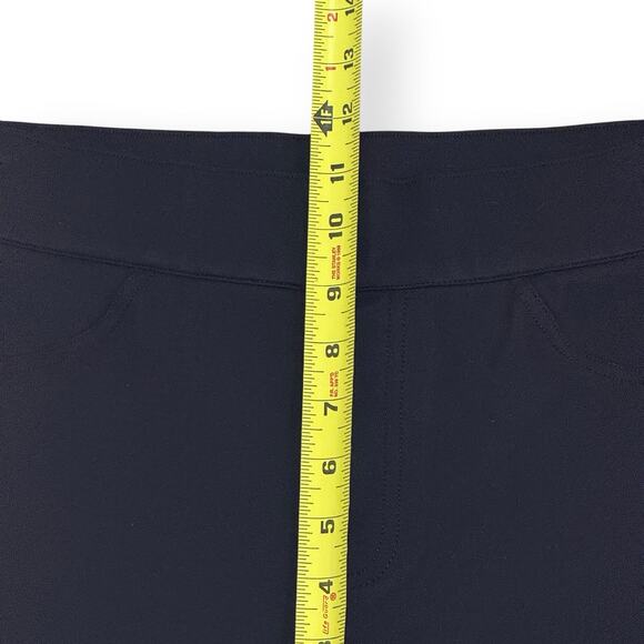 Spanx Black Cropped Flare Ponte High Rise Pants Large Petite Stretch Pull On - Picture 9 of 10